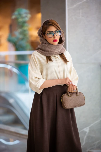 مانتو شومیز باکسی خطی