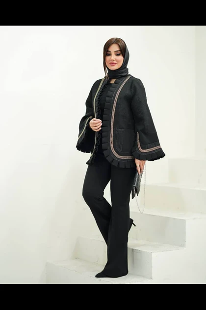 کت ژاکارد پیلیسه زنجیری