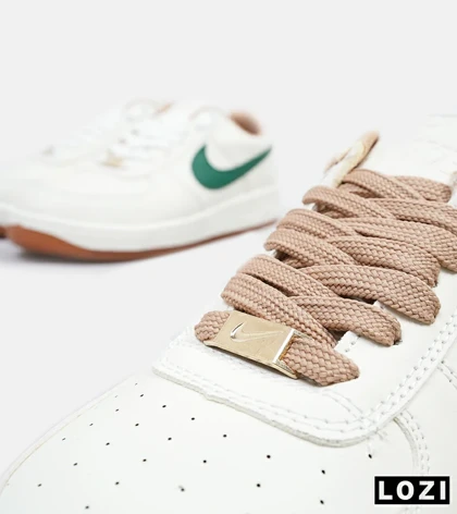 کفش کتانی بزرگ پا کرم سبز نایک NIKE AIR FORCE مدل 4590