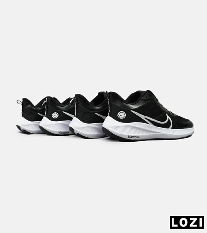 کفش کتانی مردانه مشکی سفید NIKE AIR zoomx