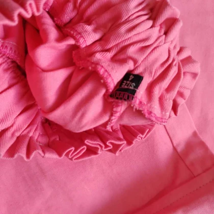 ست کراپ آستین بلند با شلوار کارگو طرح لاو