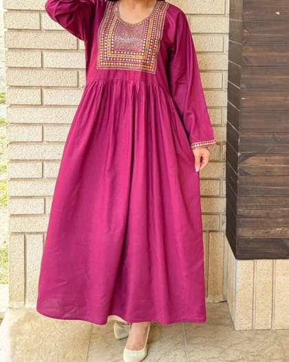 پیراهن ساحلی گلدوزی هندی 6124
