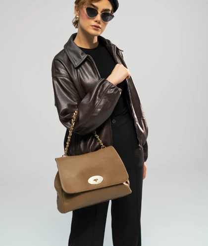 کیف دستی زنانه چرم مصنوعی دیوید جونز DAVIDJONES