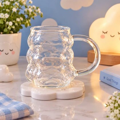 لیوان پیرکس طرح ابری