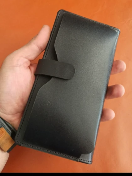کیف پول دستی چرم طبیعی