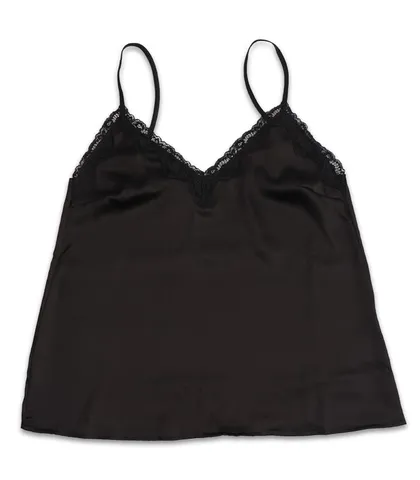 ست تاپ و شورتک ساتن Neev نیو کد 4010 مشکی Black