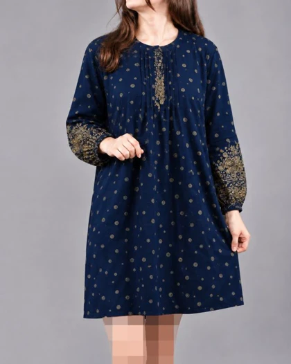 تونیک زنانه طرح اندونزی سایزبزرگ 7630