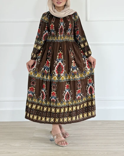 پیراهن کریشه گلابتون- کد محصول 1349