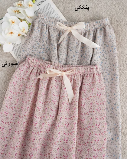 شلوار گلریز موسلین کد 29959