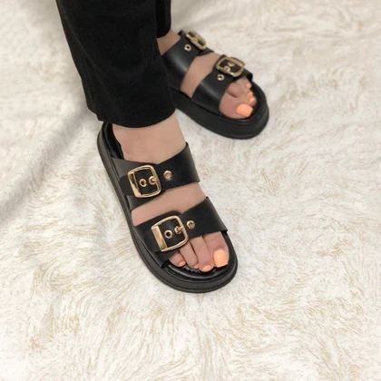 اسلیپر زنانه لژدار زارا (ZARA) مدل آدرینا رنگ مشکی