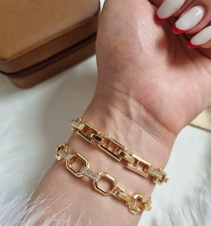 دستبند طرح طلا Cm D28