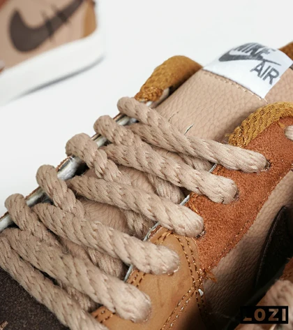 کفش کتانی مردانه و زنانه قهوه ای NIKE jordan Vodoo مدل 7018