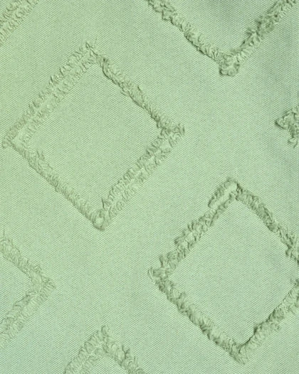 سرویس روتختی کاوری مینیمال طرح برجسته لوزی (سبز)