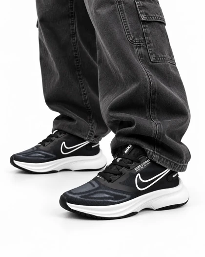 کفش کتانی زنانه مدل نایک ایر زوم سرمه ای مشکی NIKE IR ZOOM