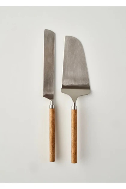ست سرو کیک Bella Maison مدل Wooden - طبیعی