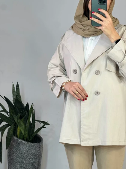 مانتو کتی لینن الیزابت (با قد بلندتر)(ایراد دار)