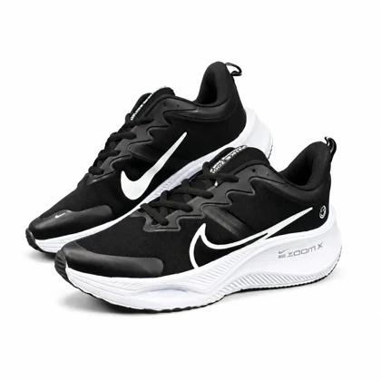 کتانی مردانه مدل نایکی زوم ایکس لبخند مشکی سفید NIKE