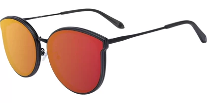 عینک آفتابی اسپای SPY Colada Matte Trans Gray Gloss Black - Rose with Burgundy Flash Mirror