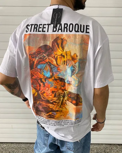 تیشرت طرح ZEUS Street Baroque