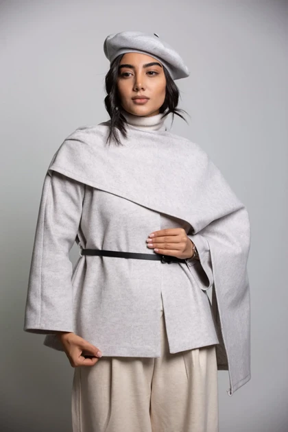 پالتو کت فوتر شالدار