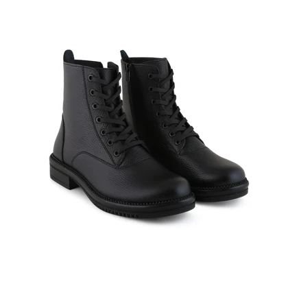 نیم بوت زنانه چرم یلسان مدل ویگور کد 690-GF