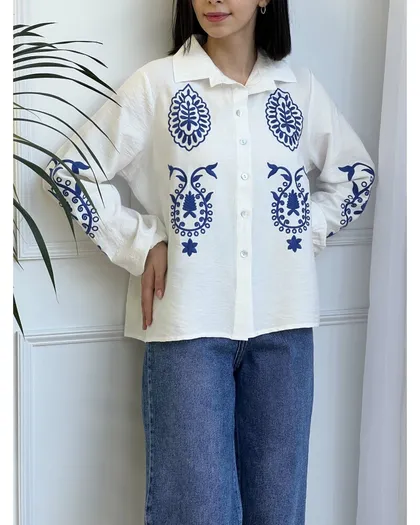 شومیز گلدوزی برگ 3