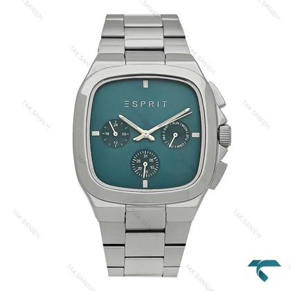 ساعت مردانه اسپریت استیل سه موتور صفحه آبی نفتی Esprit-8202-G
