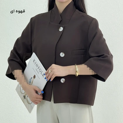 کت زنانه کرپ جیب نما | آی بولک