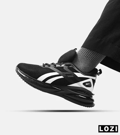 کفش کتانی مردانه و زنانه مشکی سفید Reebok مدل 4537