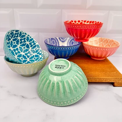 ست کاسه آبگوشت خوری طرح دار دنی هوم / BA42