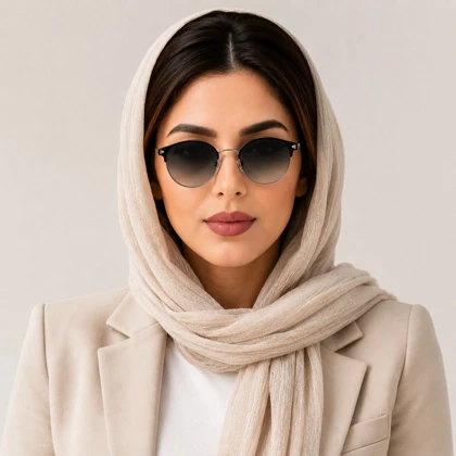 عینک آفتابی لندن لندن مدل LL1213 C02 سیلور - مشکی