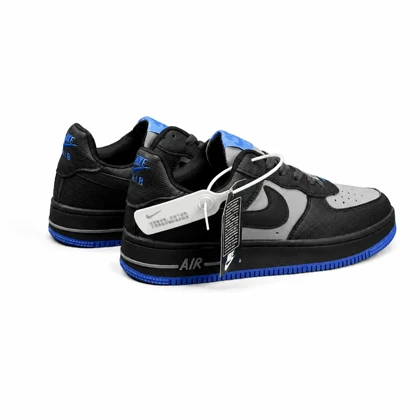 کتانی خارجی مردانه مدل جردن وان مشکی طوسی آبی NIKE(های کپی )