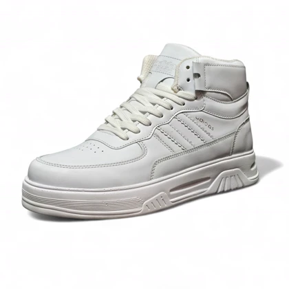 کفش آدیداس ساق‌دار چرمی سفید