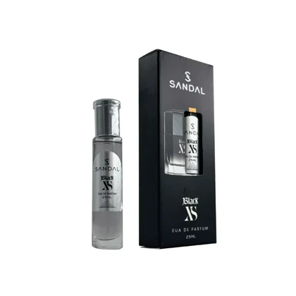عطر جیبی مردانه صندل مدل بلک ایکس اس SANDAL حجم 25 میل