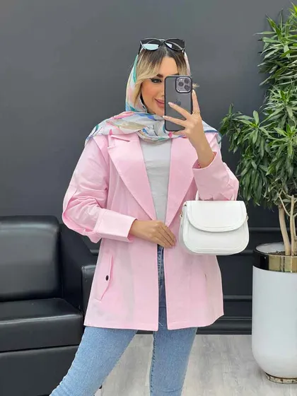 مانتو لینن سرشانه ژیله