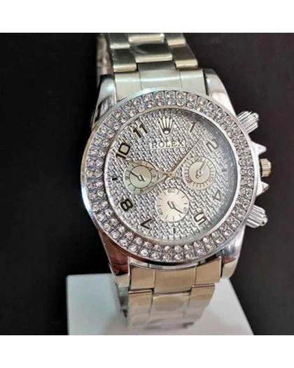ساعت مچی مردانه مدل ROLEX (نقره ای)