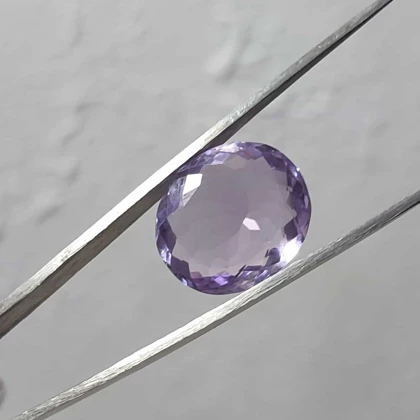 گردنبند نقره با سنگ آمیتیست کد 500(بدون زنجیر)