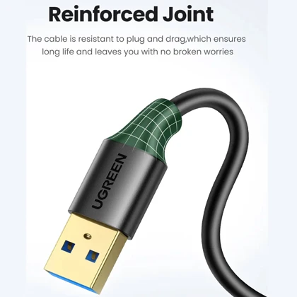 کابل افزایش طول USB 3.0 یوگرین Ugreen مدل US115 30126 طول 1.5 متر