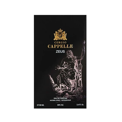 ادکلن مردانه سرجیو کاپل مدل زئوس Cergio Cappele Zeus حجم 100 میل