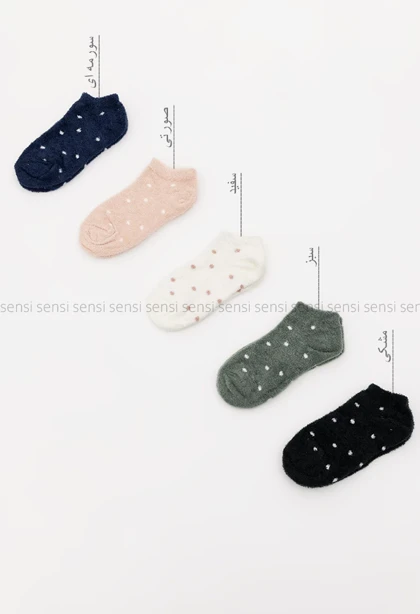 جوراب بوکله خال‌خال مچی کد1005199