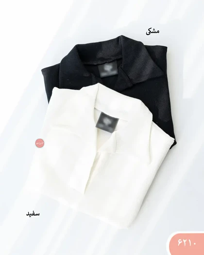 بلوز کراپ یقه دار 6210