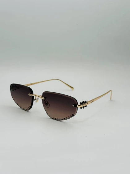 عینک آفتابی زنانه ومردانه کارتیر Cartierمدل بیضی SG-f0079sبا طراحی لوکس وخاص
