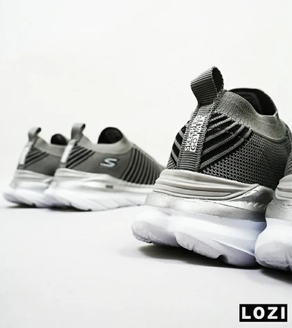 کفش کتانی طبی ورزشی خاکستری SKECHERS GHOST