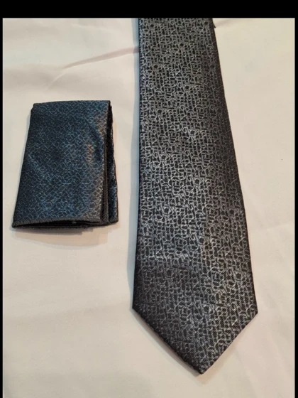 کروات طرحدار با دستمال( پوشت)