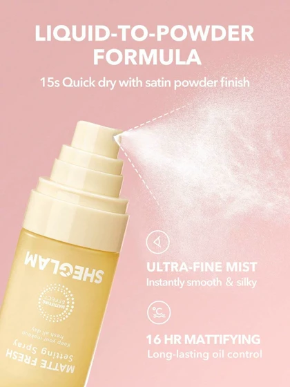 اسپری فیکس مات کننده شیگلم مدل Matte Fresh Setting Spray