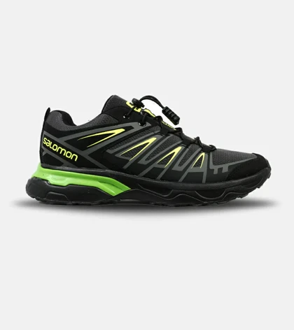 کفش کتانی مشکی سبز سالومون Salomon X ULTRA