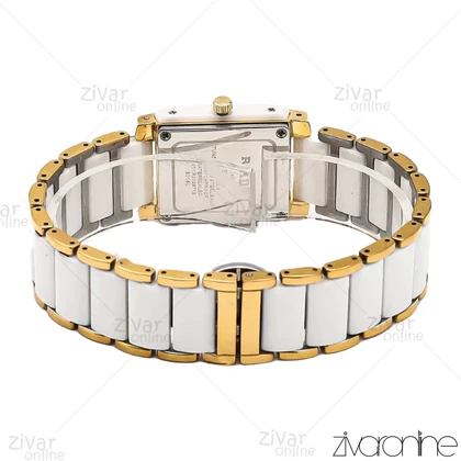 ساعت رادو زنانه دورنگ طلایی دور نگین 106729