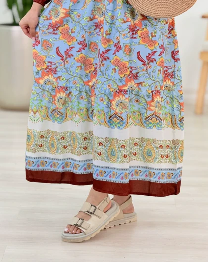 پیراهن طرحدار شکیبا(38)کد:5327