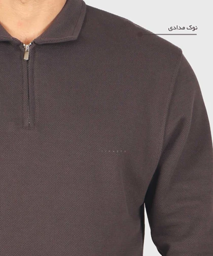 تیشرت آستین بلند نیم زیپ و ساده 4220