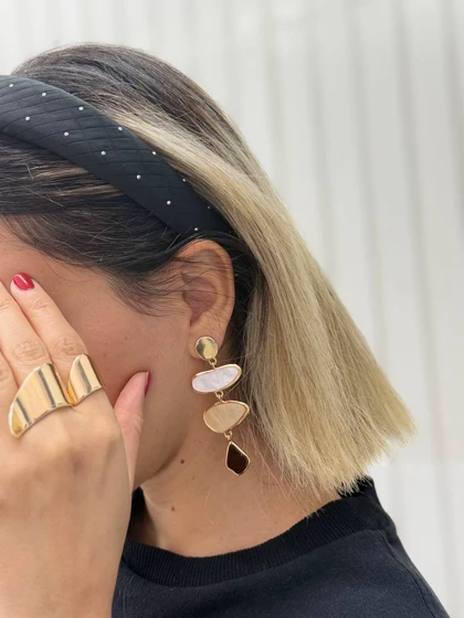 تل وارداتی پارچه ای نگین‌دار